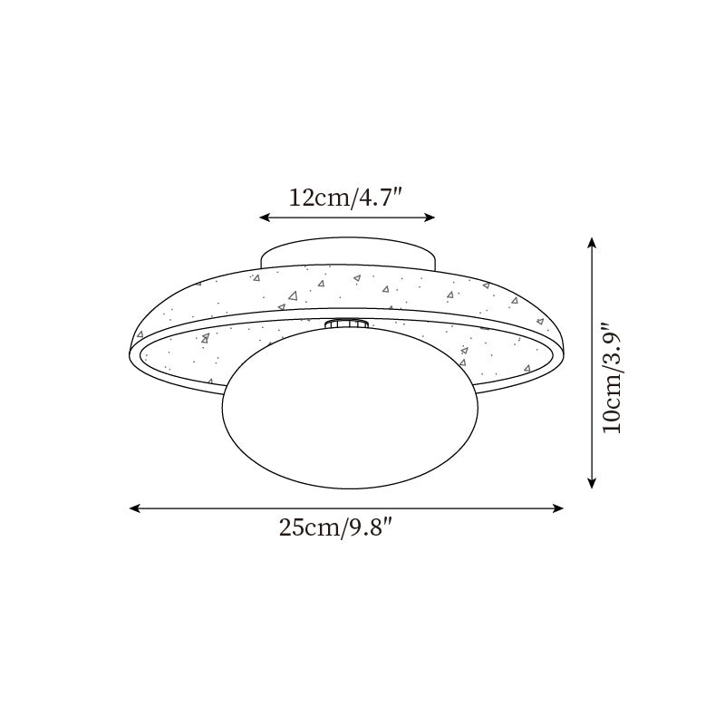 Lime Cavities Ceiling Lamp P050