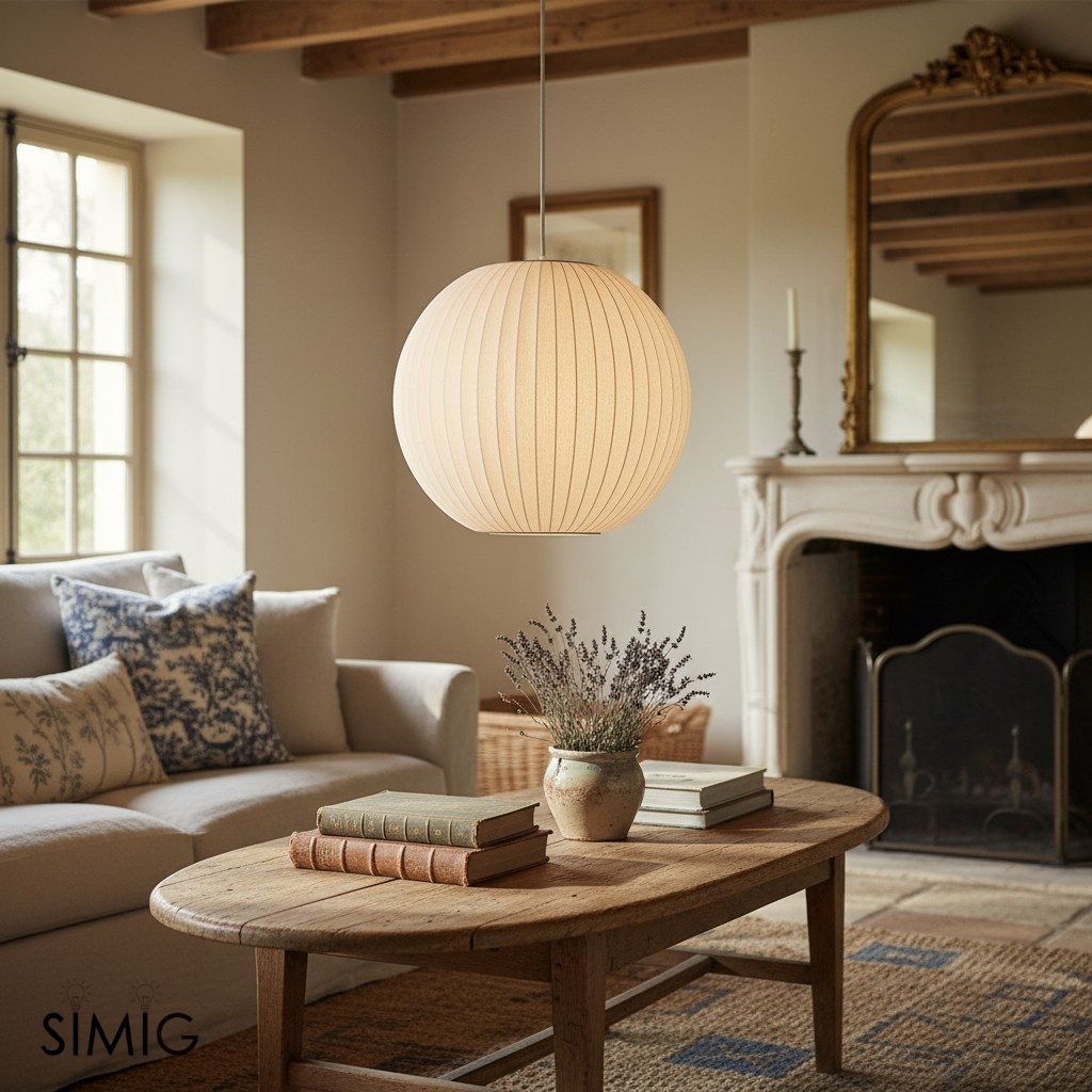 Saucer Bubble Pendant Lamp - Elegant Silk Design for Modern Interiors
