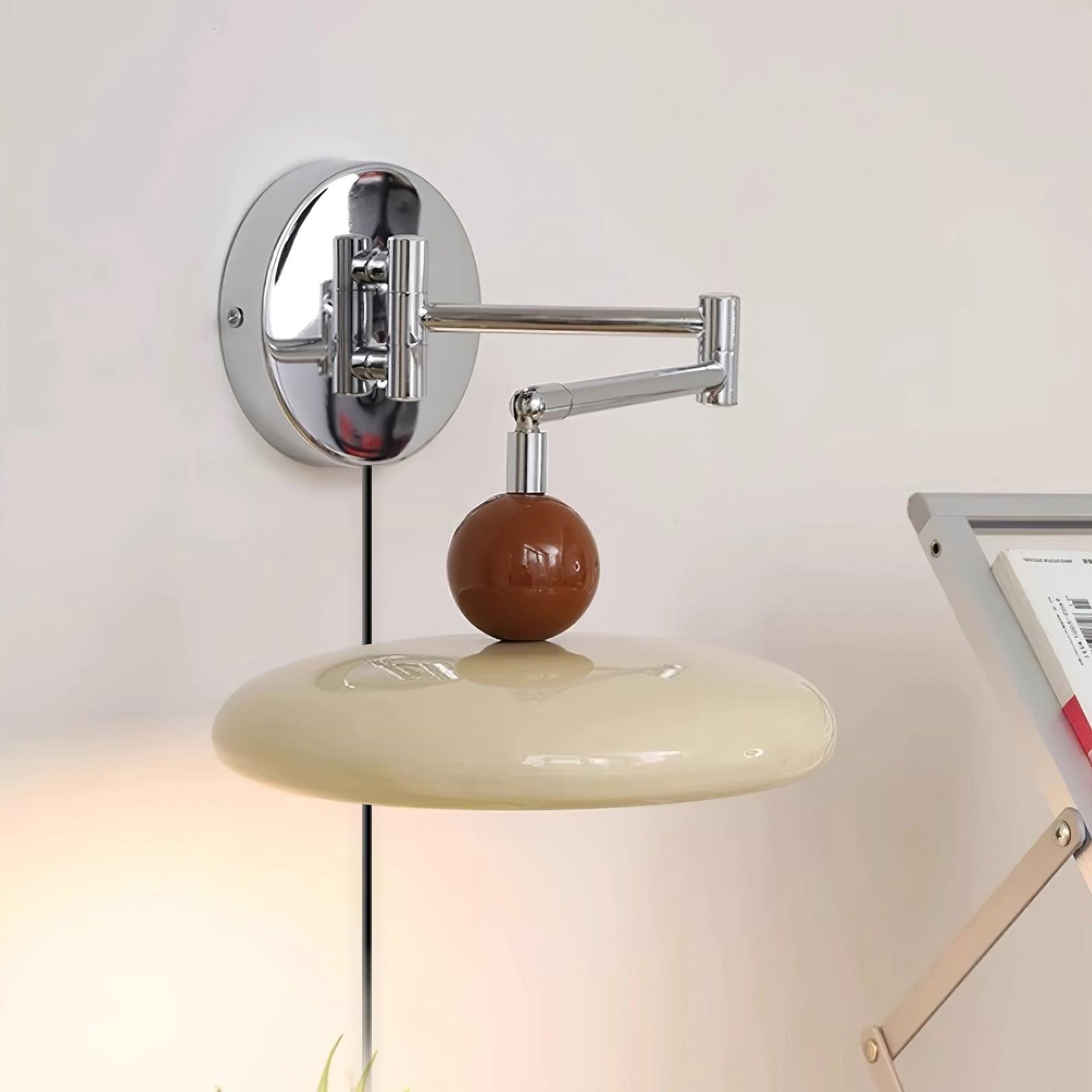 Swing Arm Bedside Plug In Wall Lamp M142