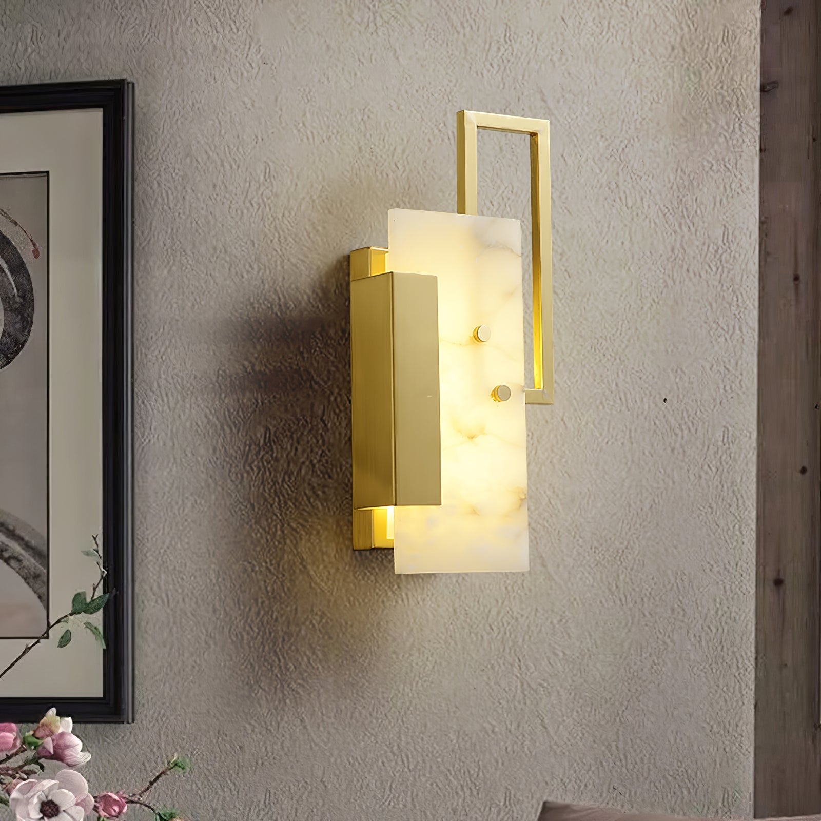 Althea Alabaster Wall Sconce T1620