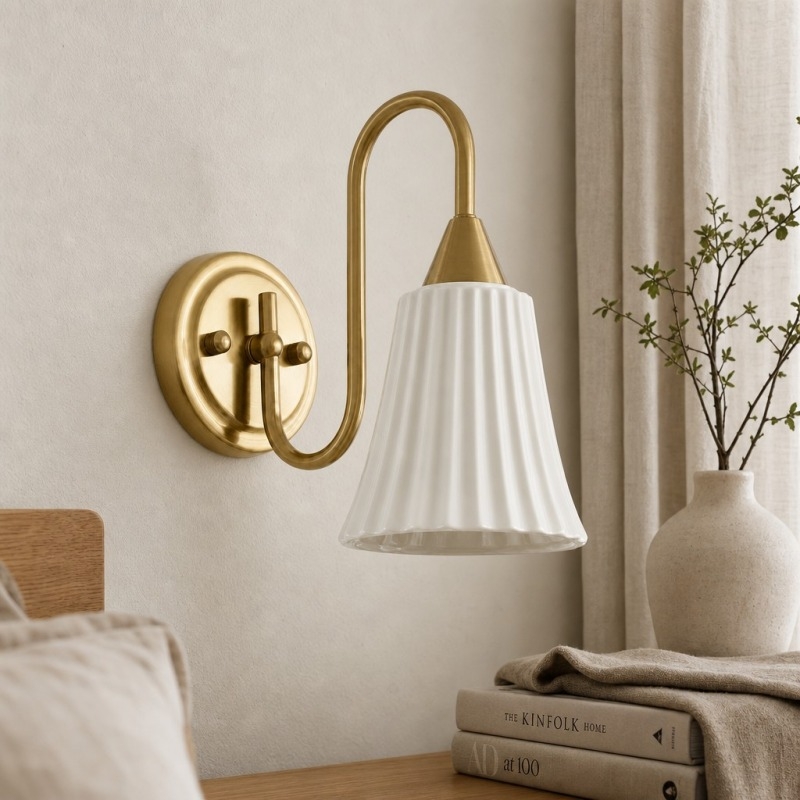Celvane French Vintage Wall Lamp - Elegant Retro Design Bedside Light for Bedroom and Hallway T2274