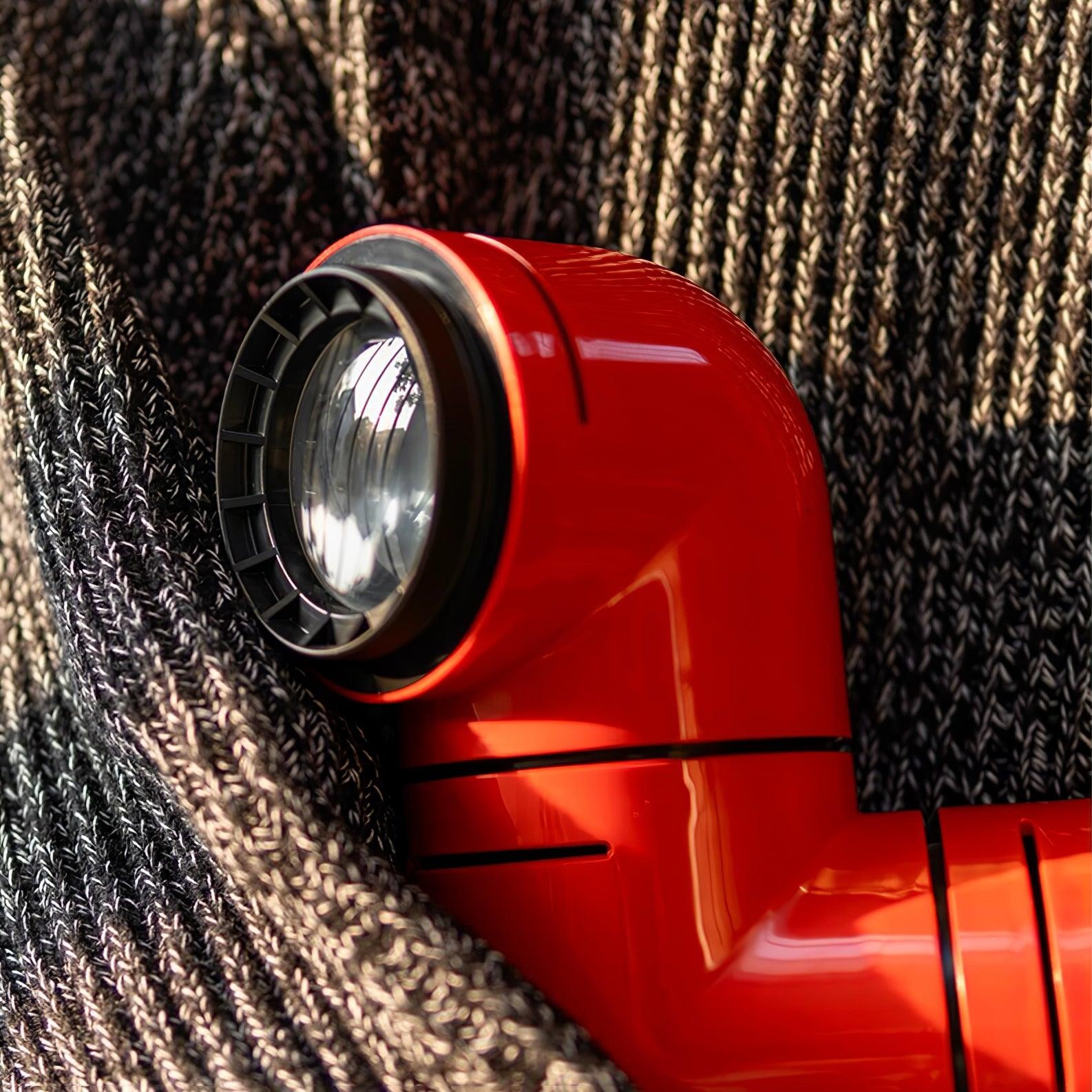 Red Tubular Table Lamp Suitable For Bedroom M504