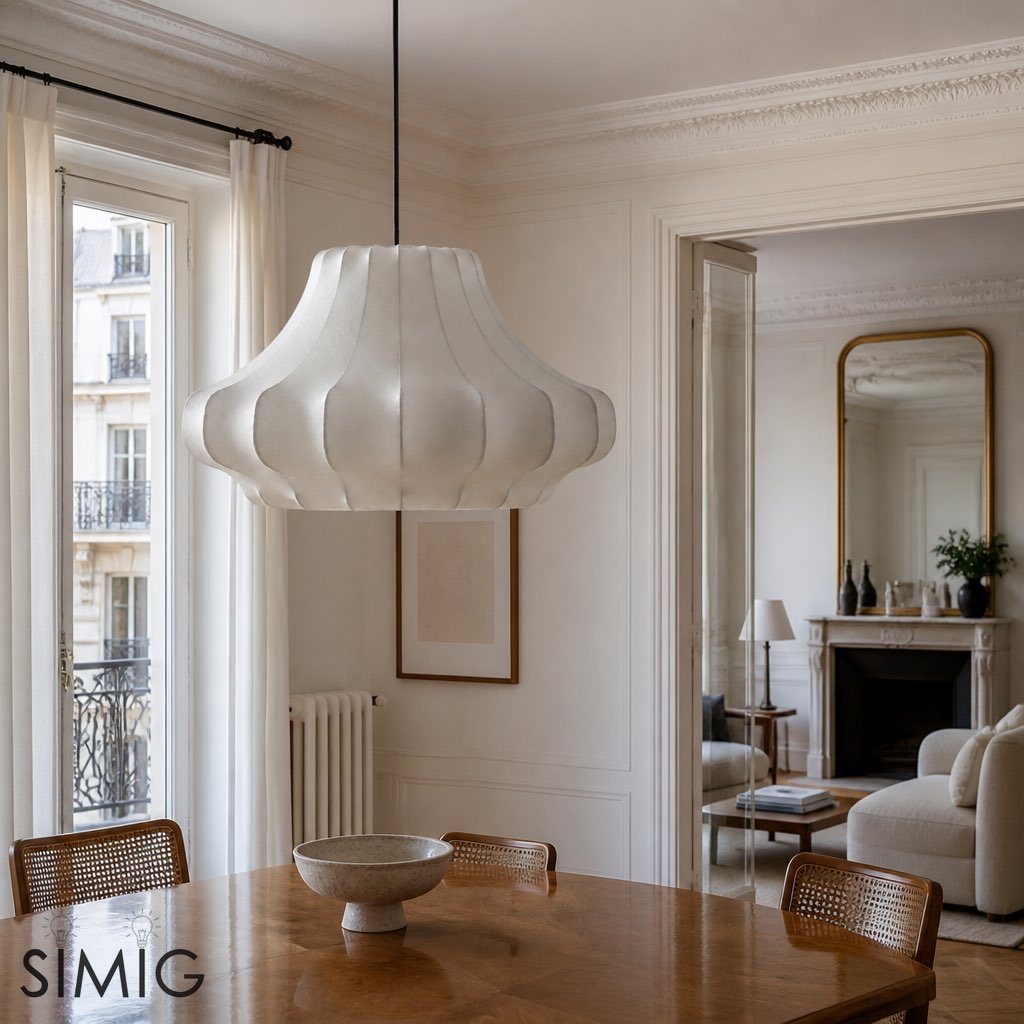 Modern Art Pendant Lamp - Cocoon Shade for Dining Room