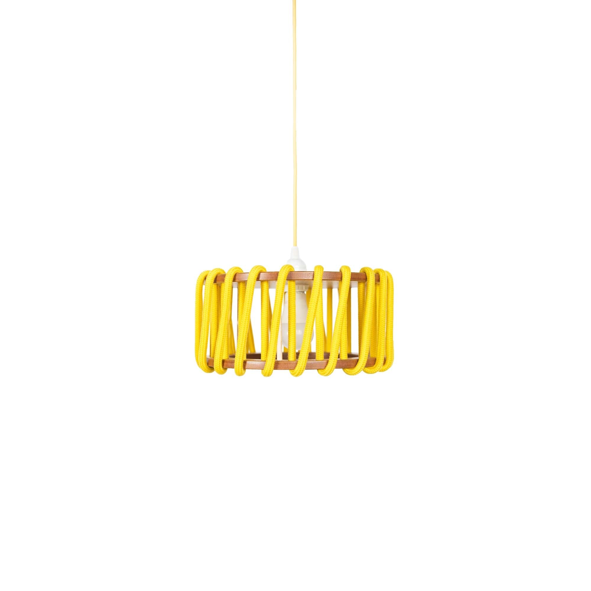 Macaron Rope-wrapped Wooden Pendant Lamp S179