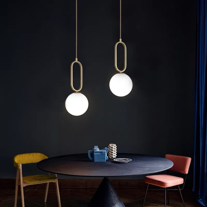 Minimalist Oval Ring Pendant Light