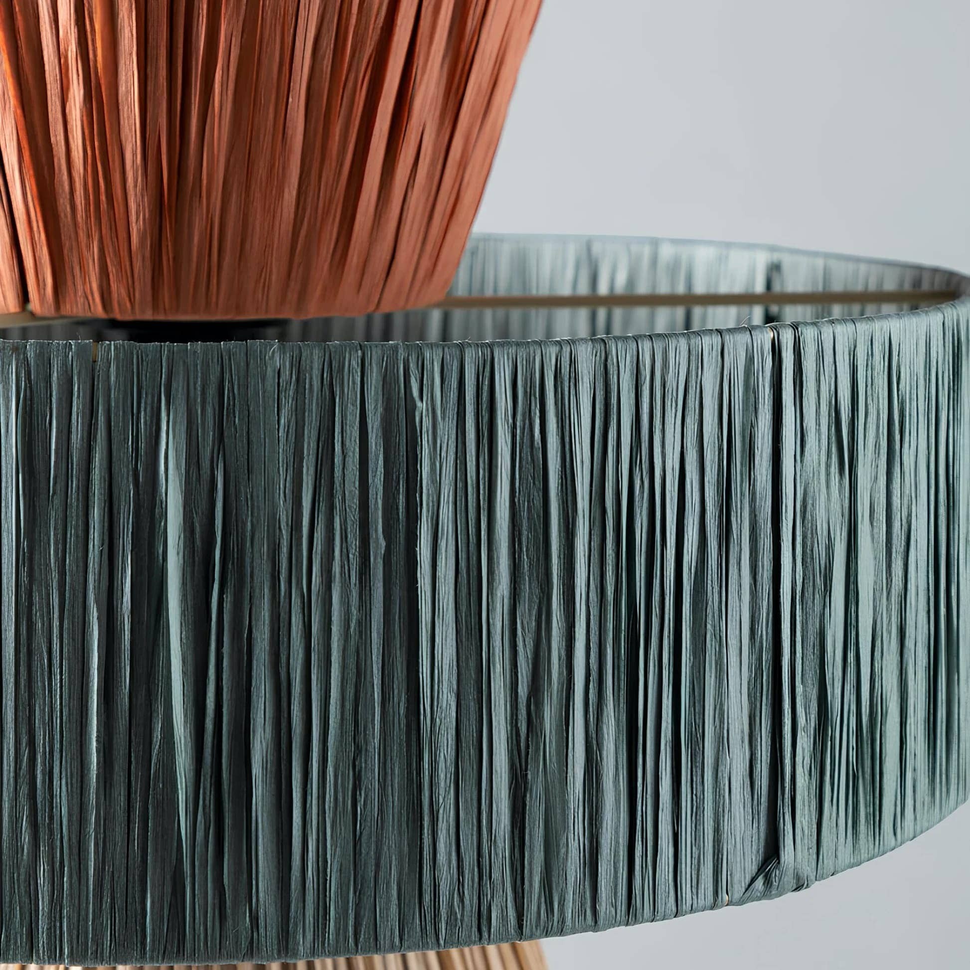 Handwoven Raffia Pendant Light – Boho Chic Natural Lighting S239