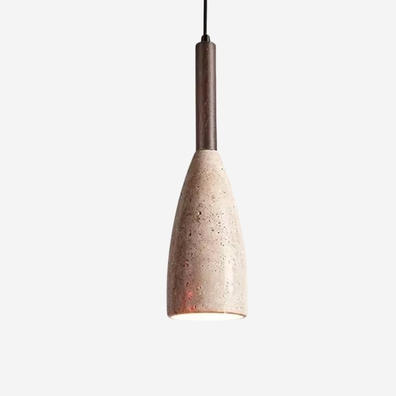 Travertine Pendant Light with Japanese Minimalist Design S287