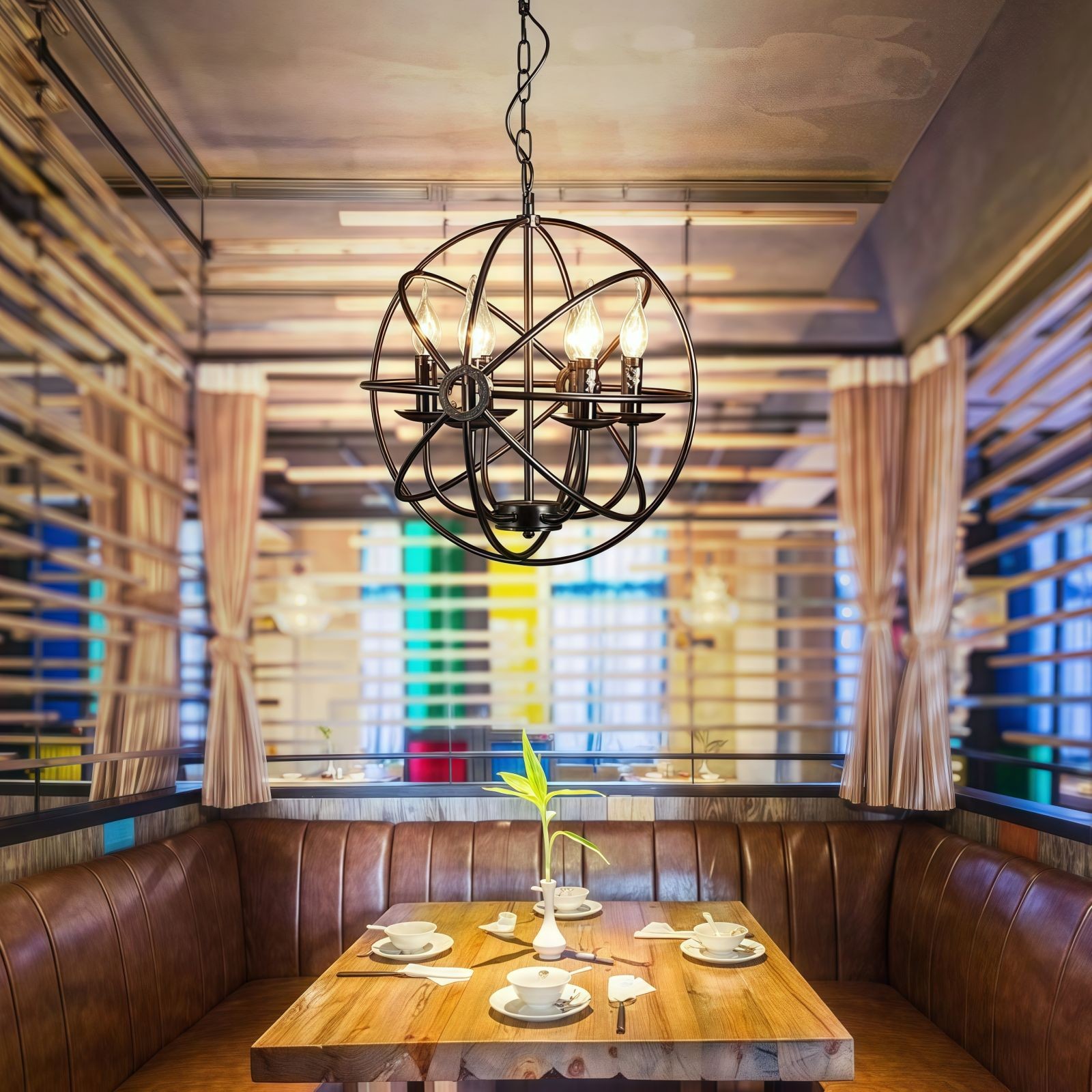 Globe Candle Chandelier