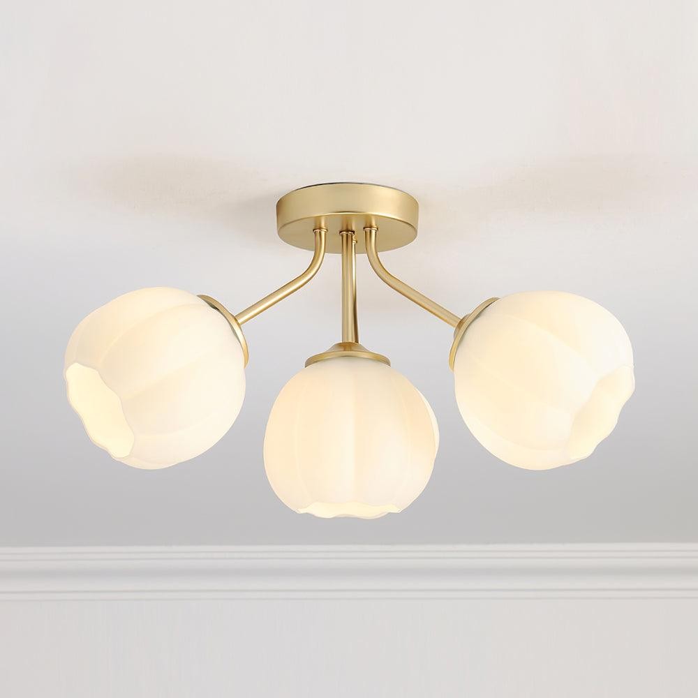 Flower Glass Ceiling Light P044
