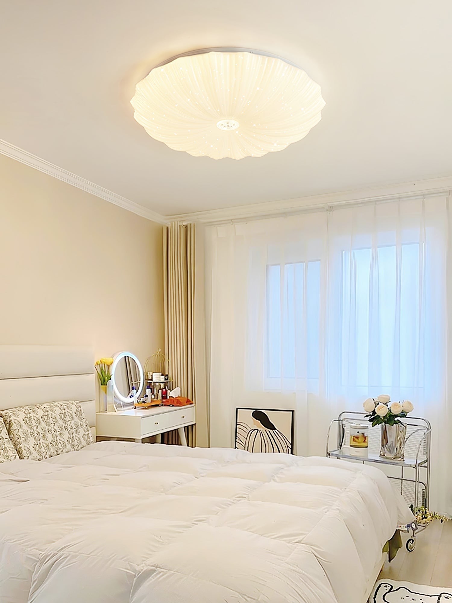Acrylic Shell Round Ceiling Lamp M412