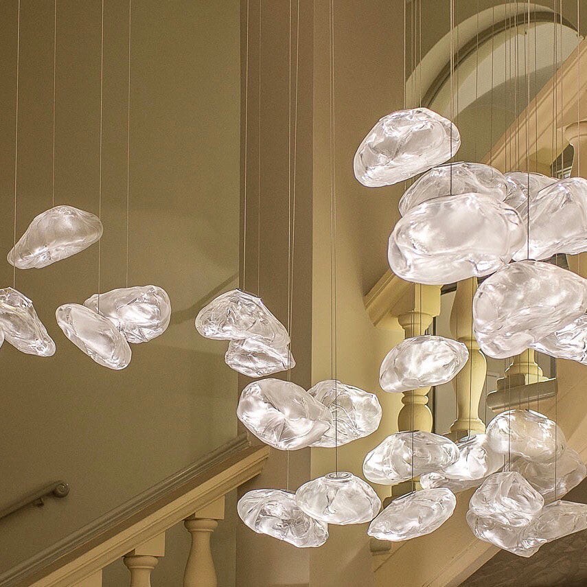 Multi-Head Irregular Glass Bubble Chandelier M79