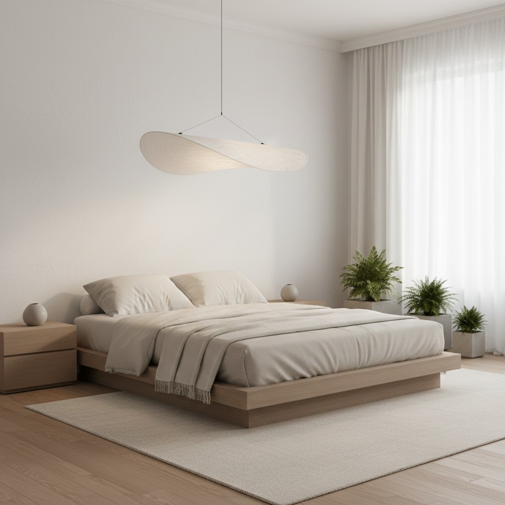 Tivelo Nordic Minimalist Floating Pendant Light – Modern Hanging Lamp for Living and Dining Spaces T1098