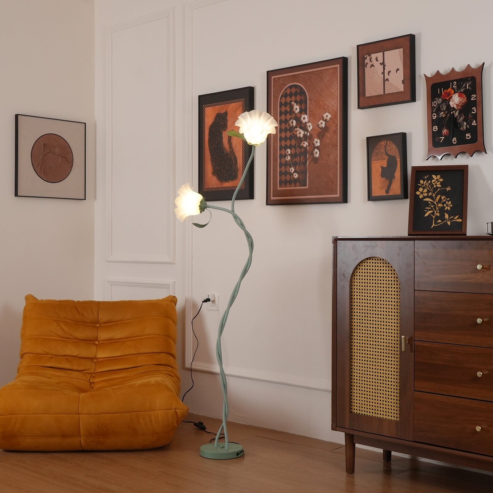 Creative Multi-Head Winding Flower Shape Floor Lamp M75
