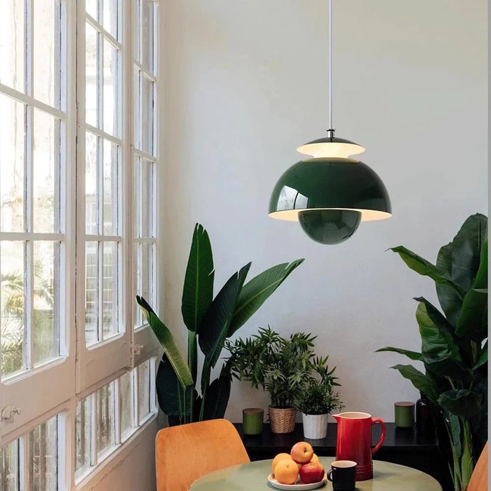 Scandinavian Metal Flower Pendant Light - Living Room Fixture S97