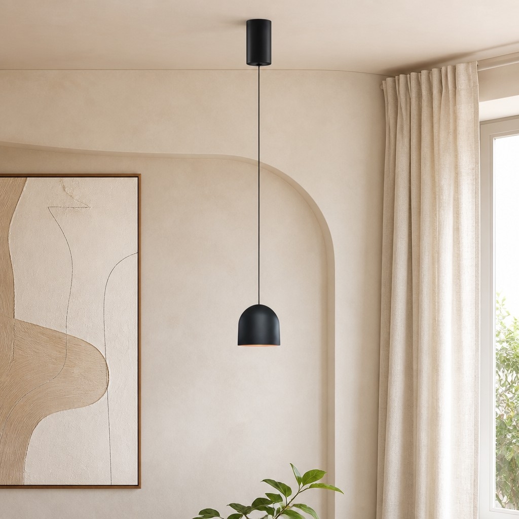 Veridia Minimalist Liftable Slim Pendant Light - Aluminum Acrylic Hanging Lamp for Bedside and Desk T2227