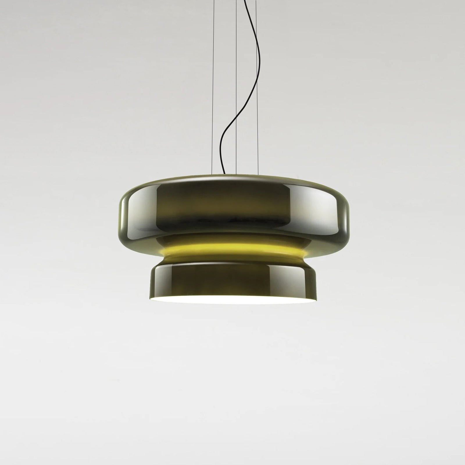 Minimalist Pendant Light - Bohemian Glass and Metal for Dining Room M388