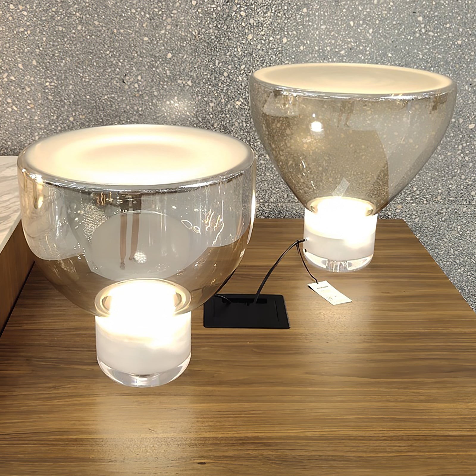 Nordic Simple Modern Luxury Glass Table Lamp For Study Room M394