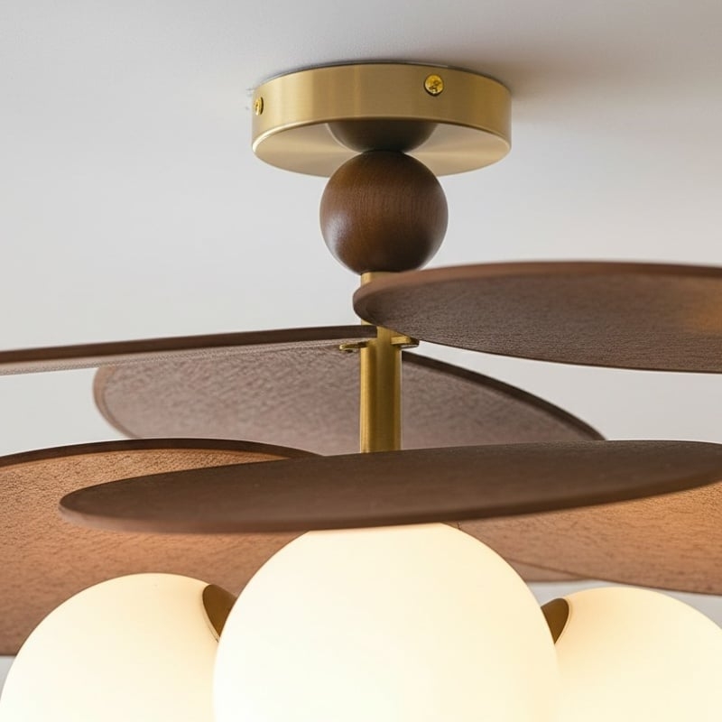 Orrise Overlapping Blade Design Ceiling Light - Contemporary Decorative Light for Interiors T519