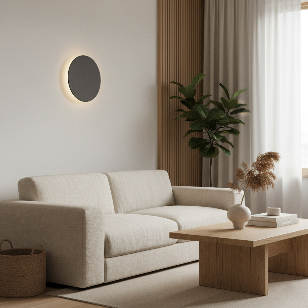 Modern Nordic Round Aluminum Minimalist LED Wall Light T1991