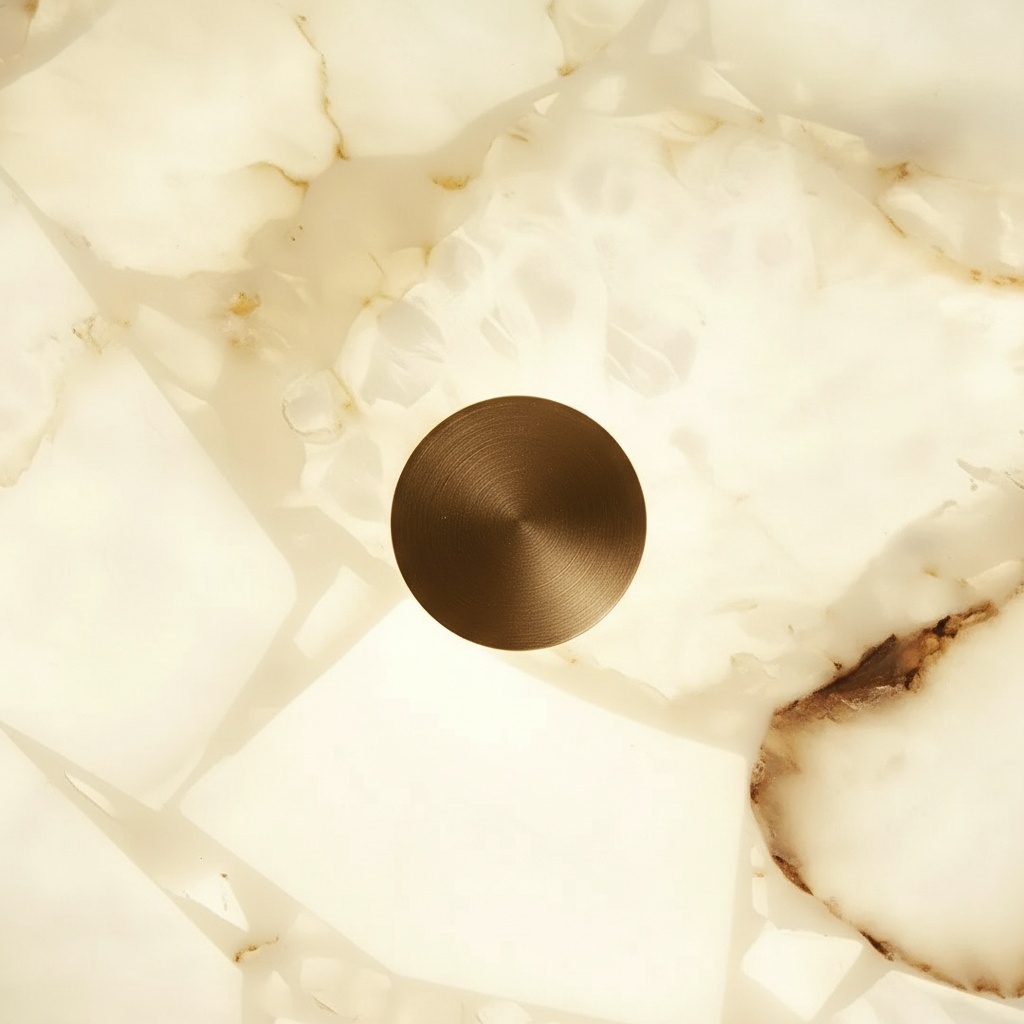 AlbaSphere Modern Round Ultra Thin Ceiling Lamp - Alabaster Contemporary Home Lighting T1151