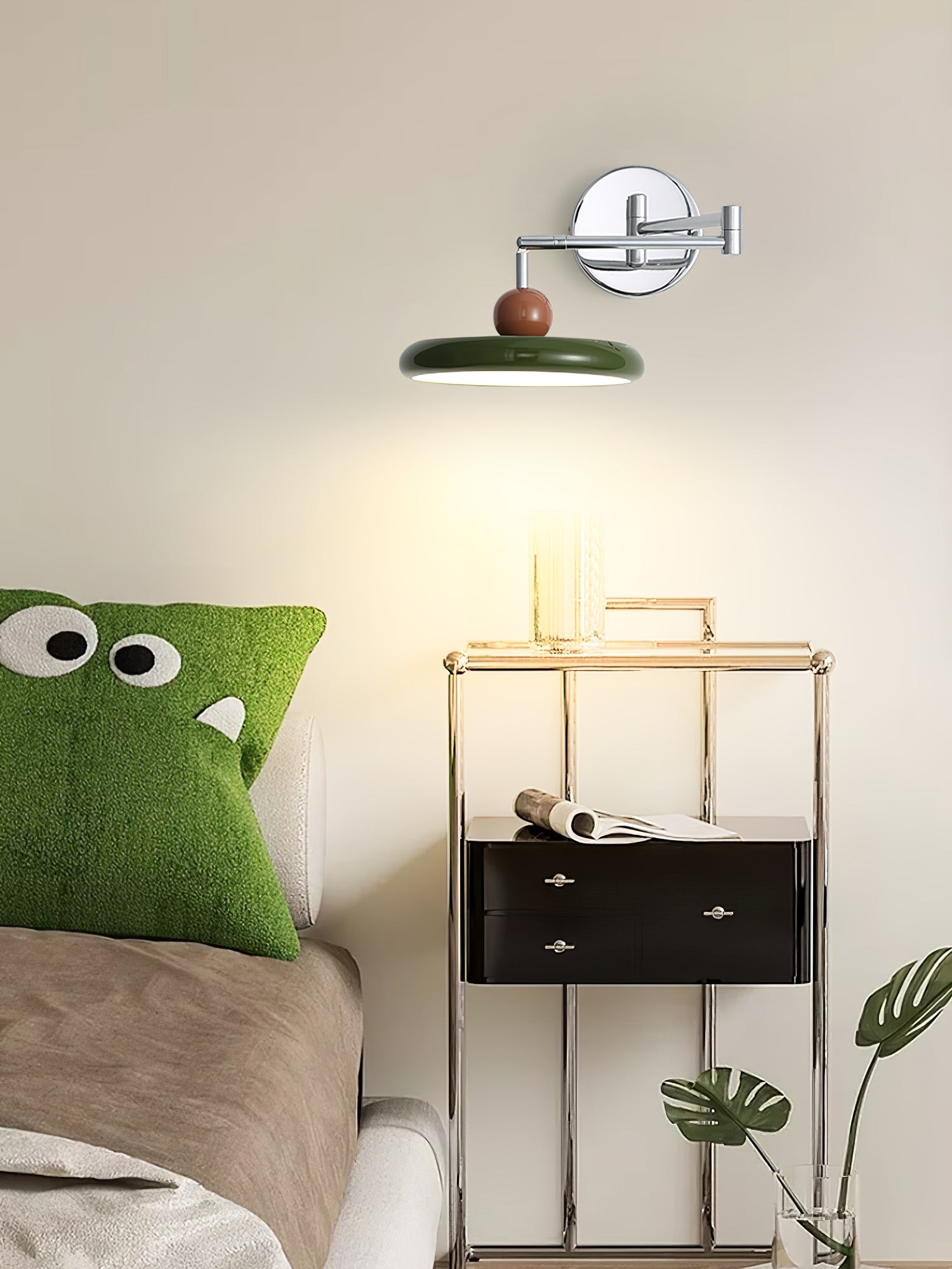 Minimalist French Creative Cream Style Rotatable Swing Arm Wall Lamp M355