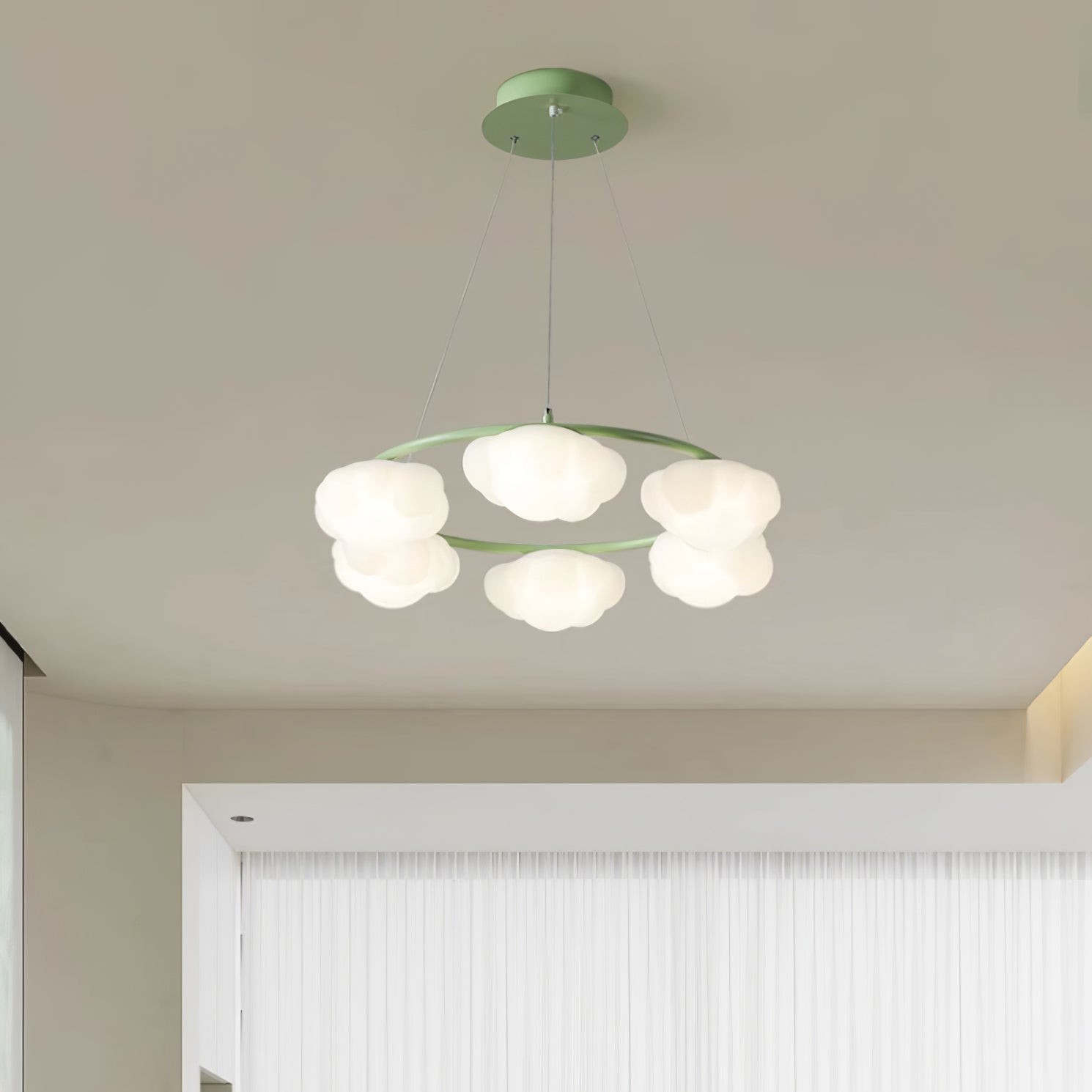 Cream Style Creative Personality Clouds Chandelier M221