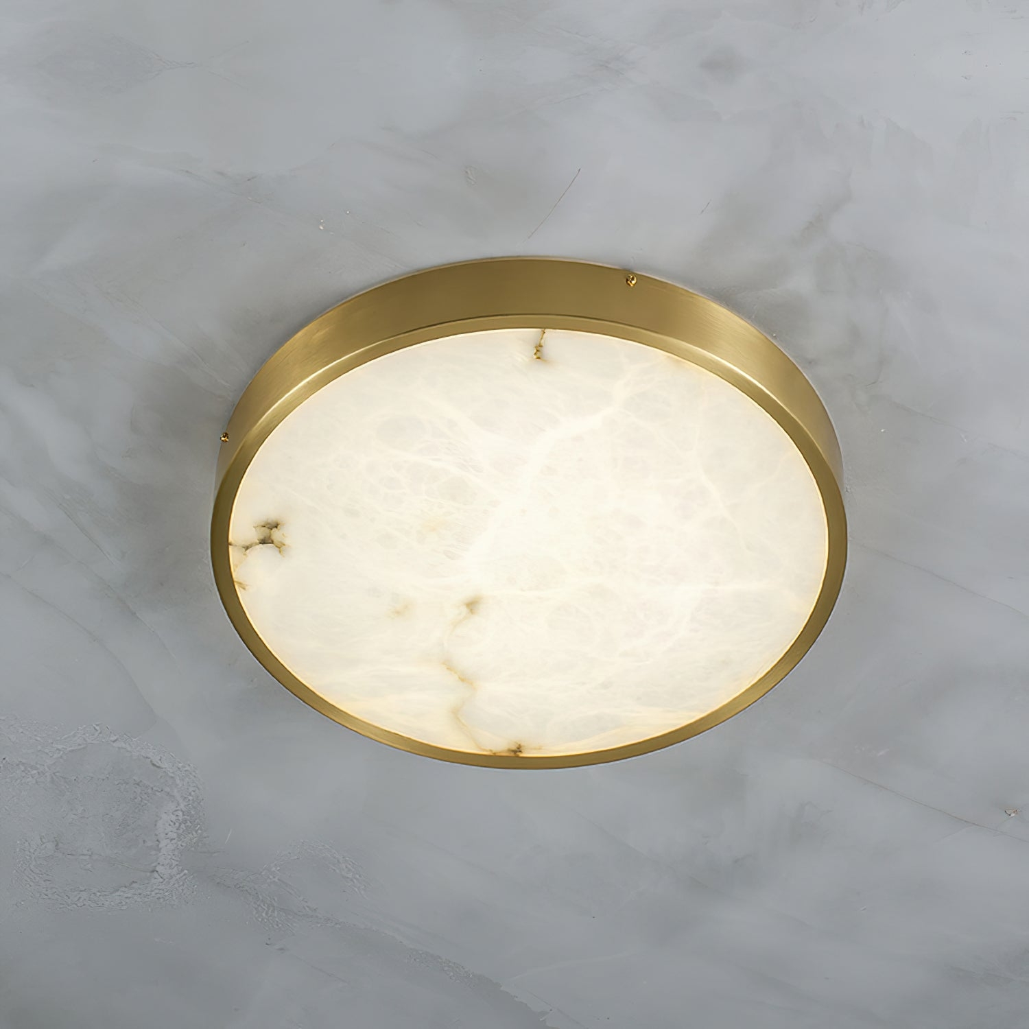 Geometric Alabaster Recessed Ceiling Light T1655