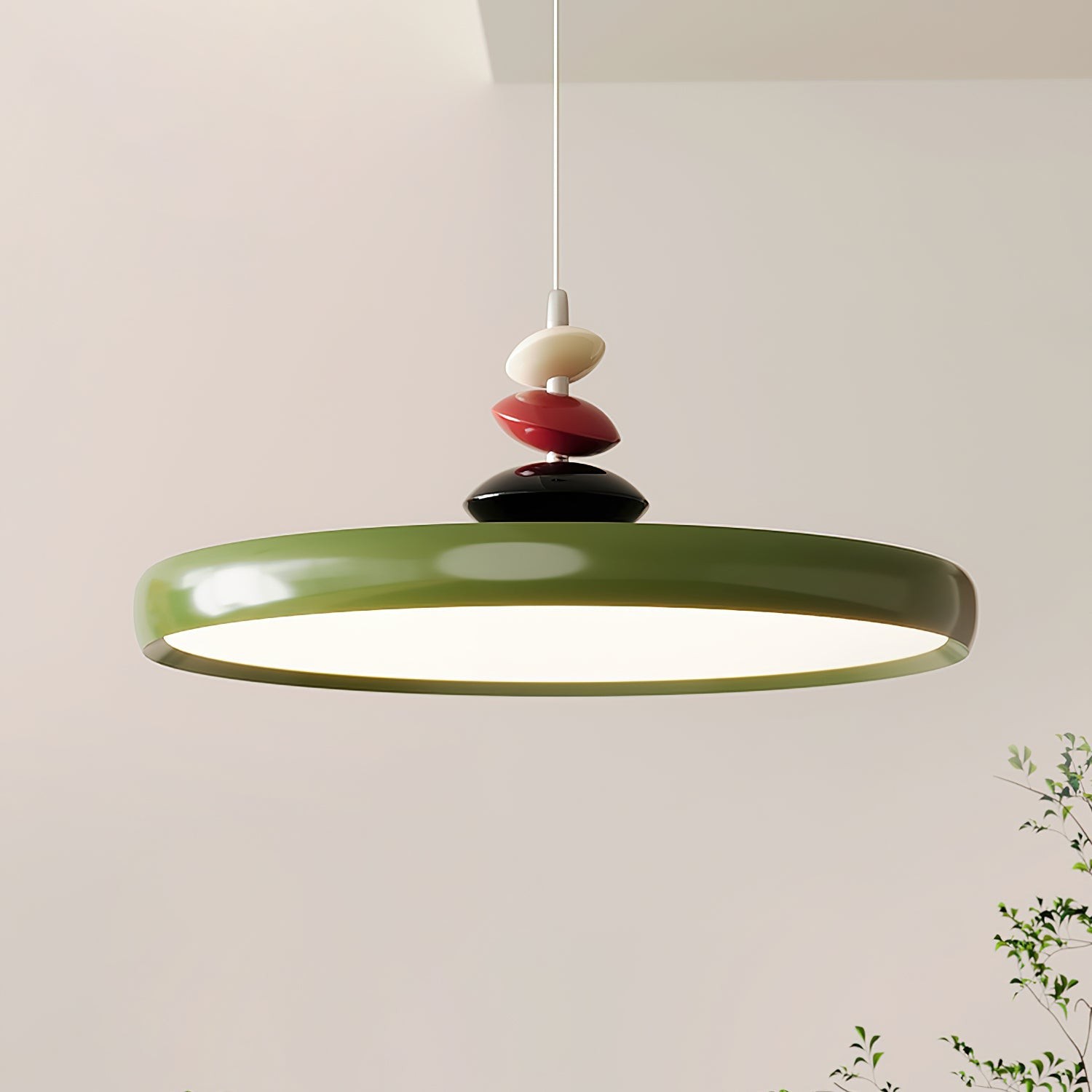 Swing Arm Stone Pendant Light M406