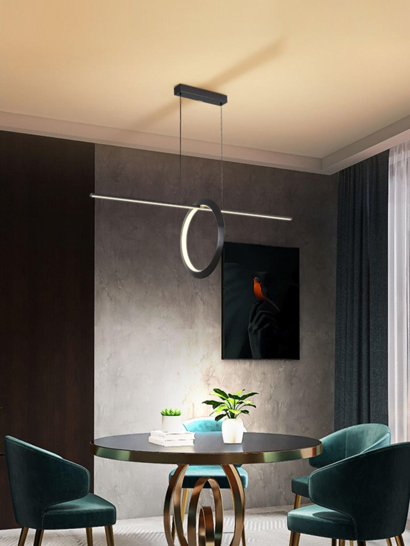 Minimalist High-End Geometric Line Pendant Light M445