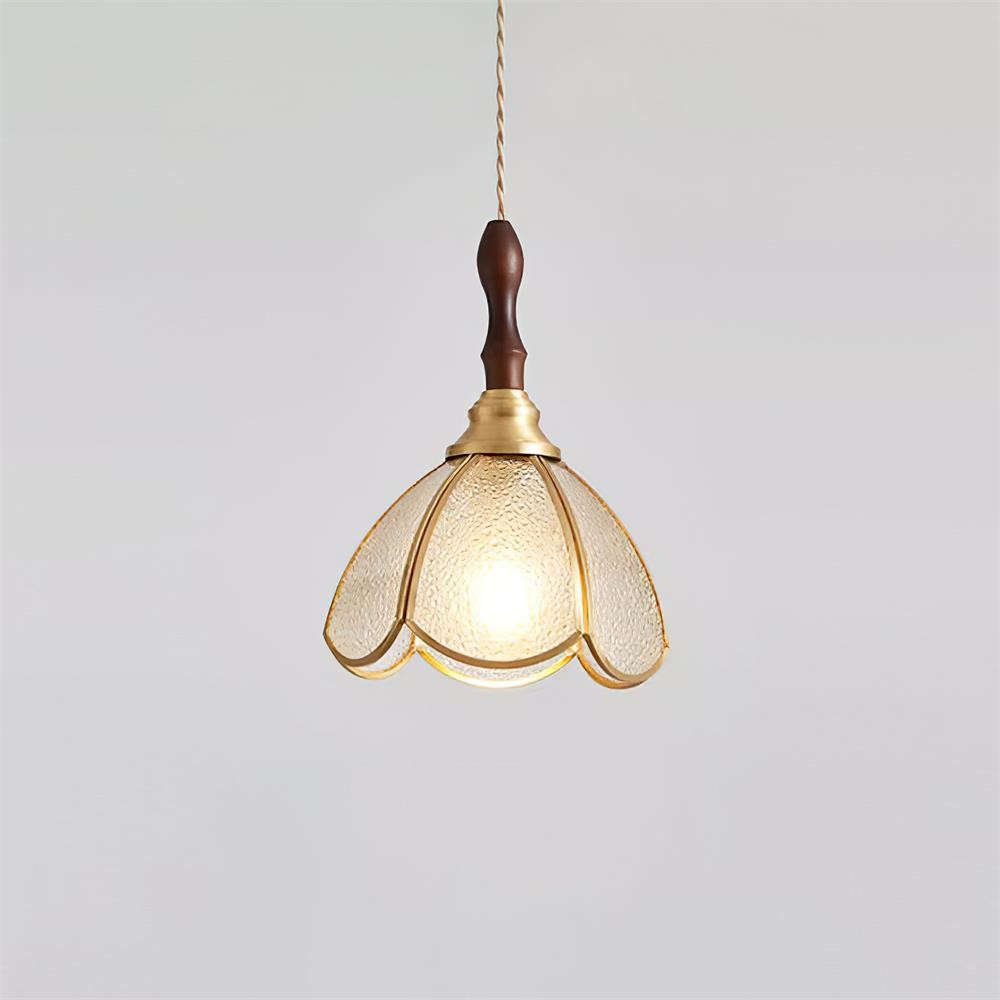 Vintage Tiffany Stanied Glass Pendant Lamp M237