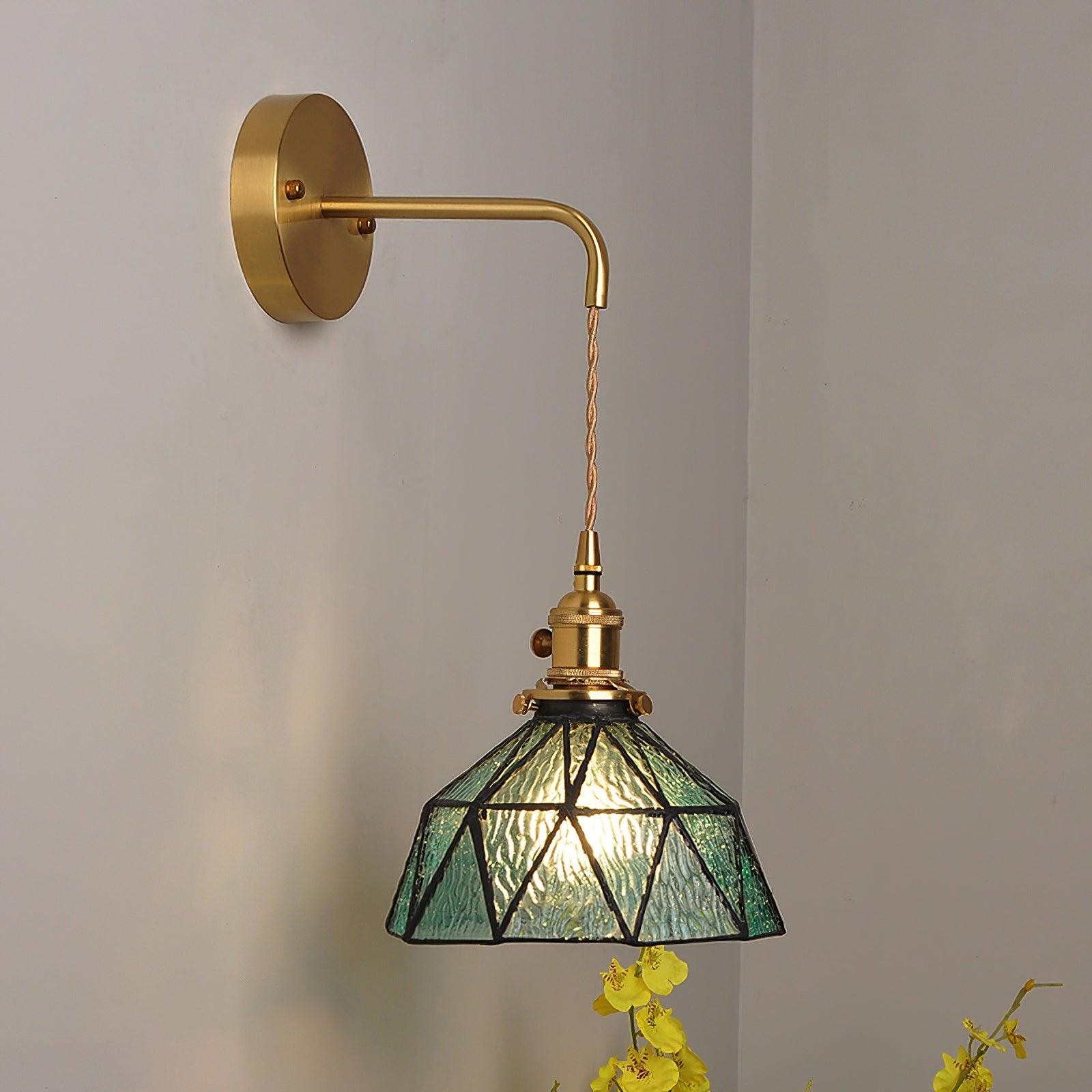 Retro Pastoral Glass Wall Lamp M109