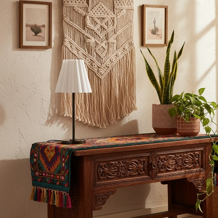 Ruffmeto Transitional Slim Table Lamp - Sculptural Shade Lighting for Living Room or Bedroom T672