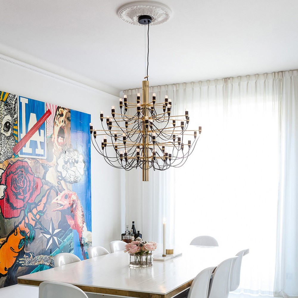 Tendrila Multi-Light Chandelier - Industrial Style Pendant Light for Dining Room