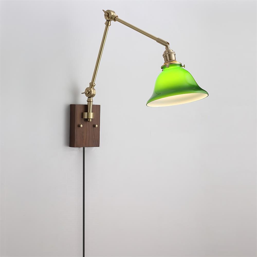 Banker Swing Arm Plug In Wall Light M188