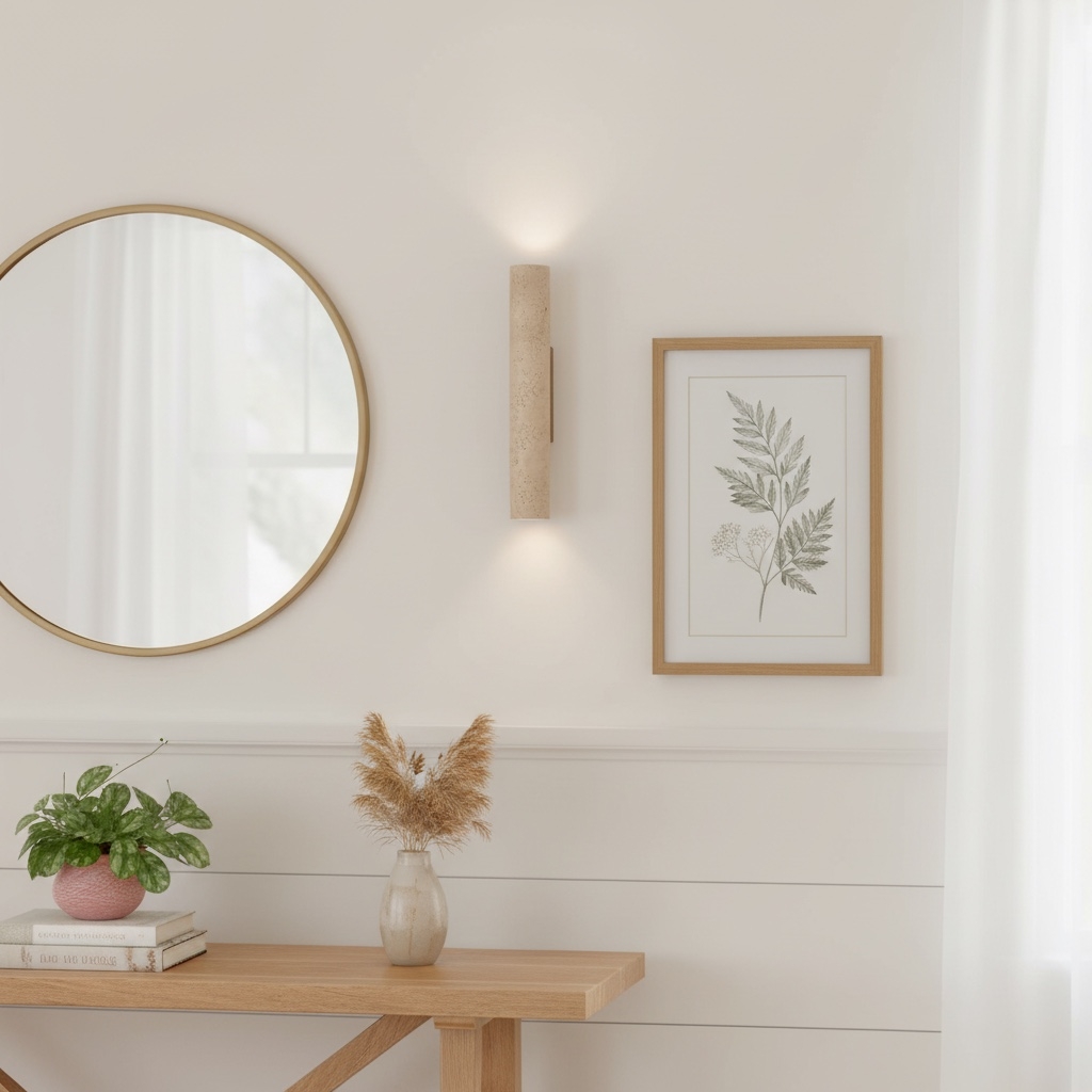 Velstrix Contemporary Wall Light Clean Geometric Form Wall Lamp - Modern Interior Style for Hallway T1126