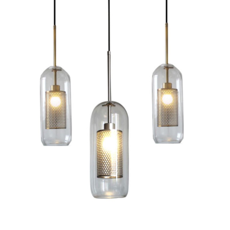 Modern Chiswick Glass Pendant Light Fixtures for Kitchen Dining Room