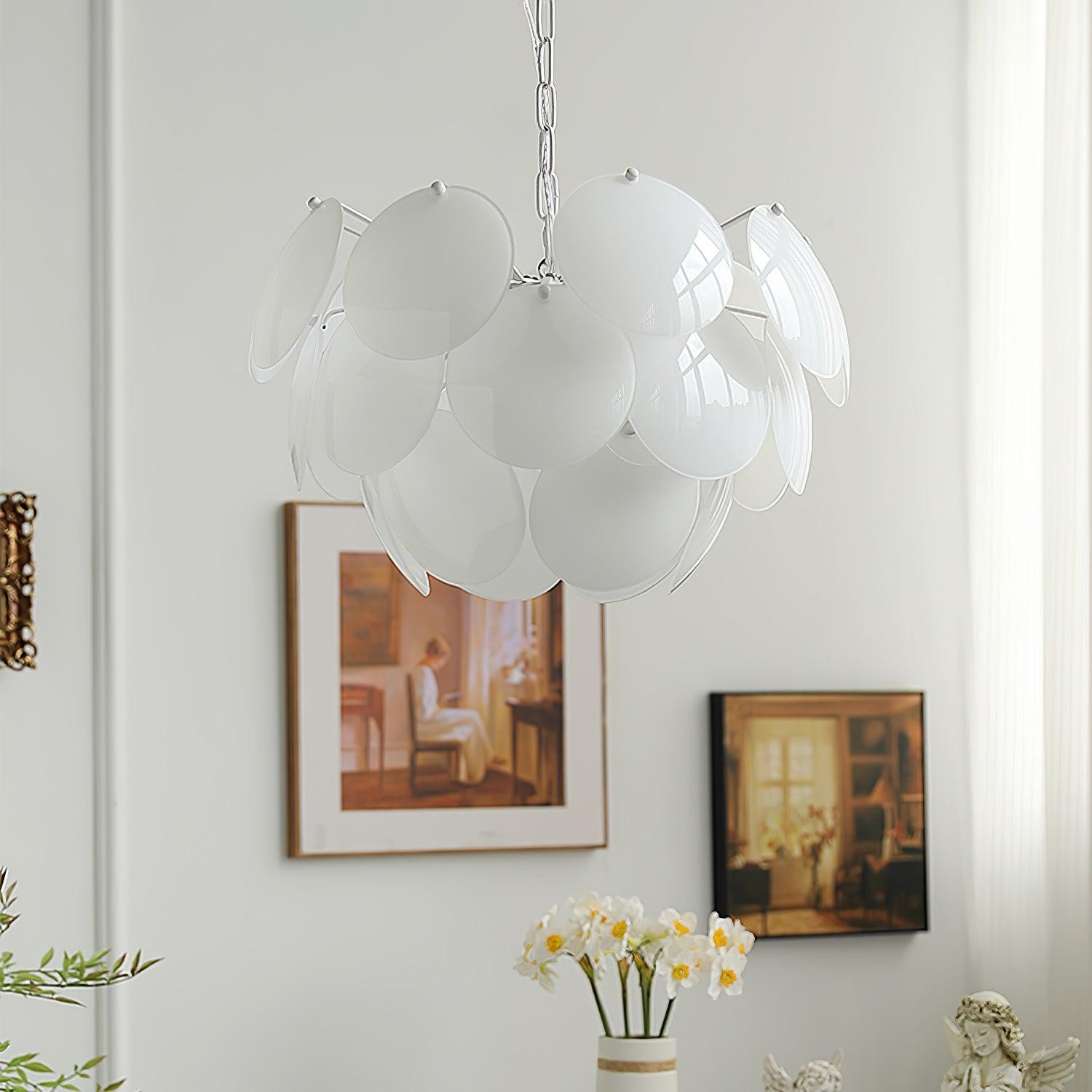 Luxury Fashion Luminous Petal Glass Chandelier M538