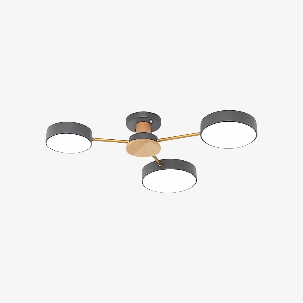 Stylish Wood-Branch Ceiling Lamp - LED Light for Dining Room and Living Room S378