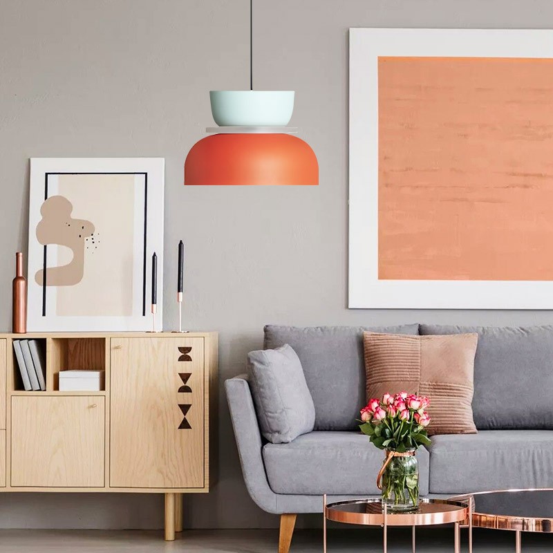 MACRI Color Block Nordic Pendant Light for Living Room