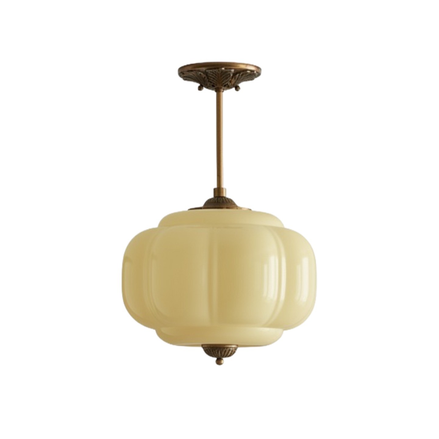 Eloise Vintage Glass Pendant Light - Elegant Design Semi-Flush Mount Light G53