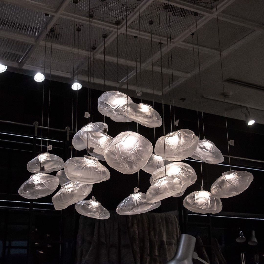 Multi-Head Irregular Glass Bubble Chandelier M79