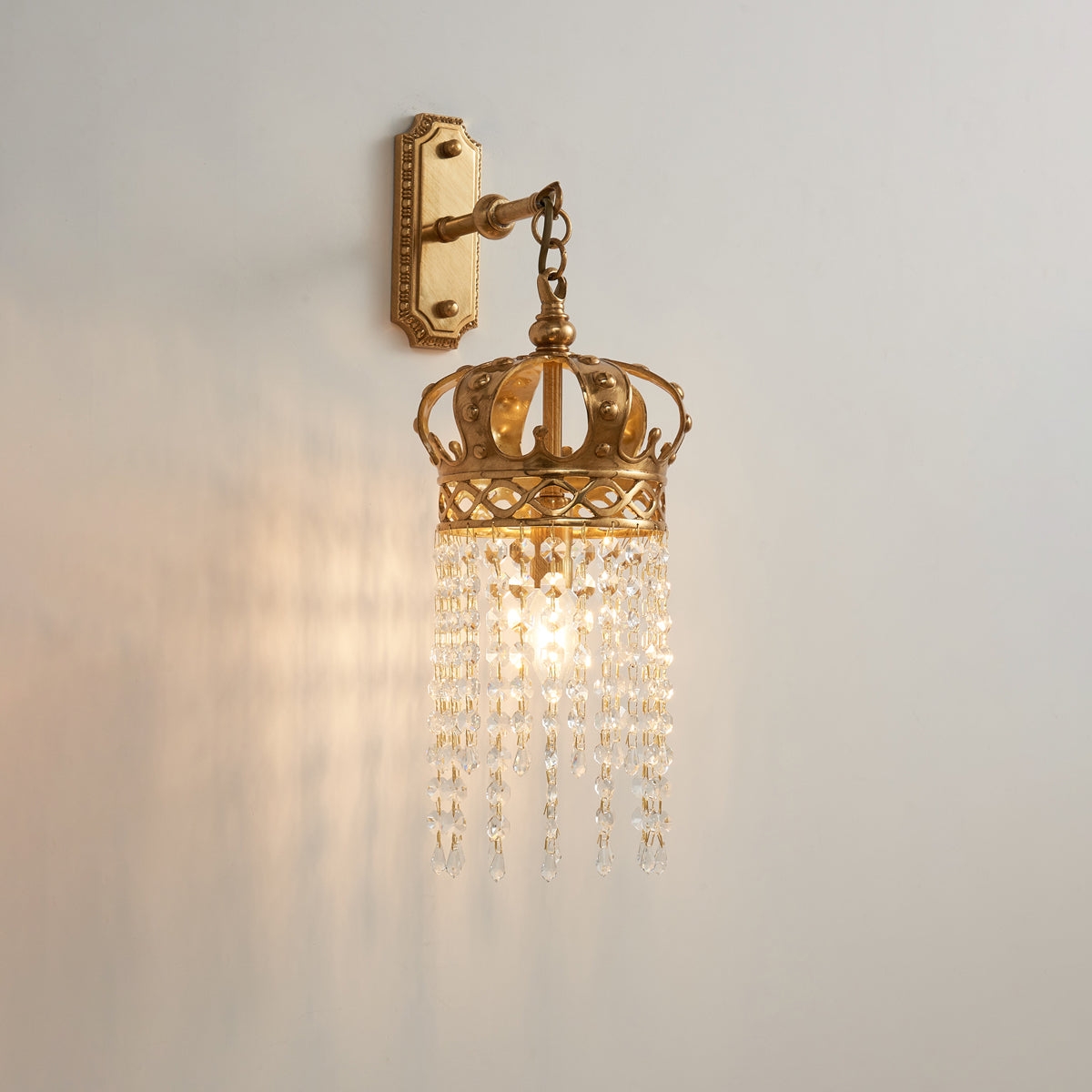 Timon Brass Crown Wall Lamp T1969