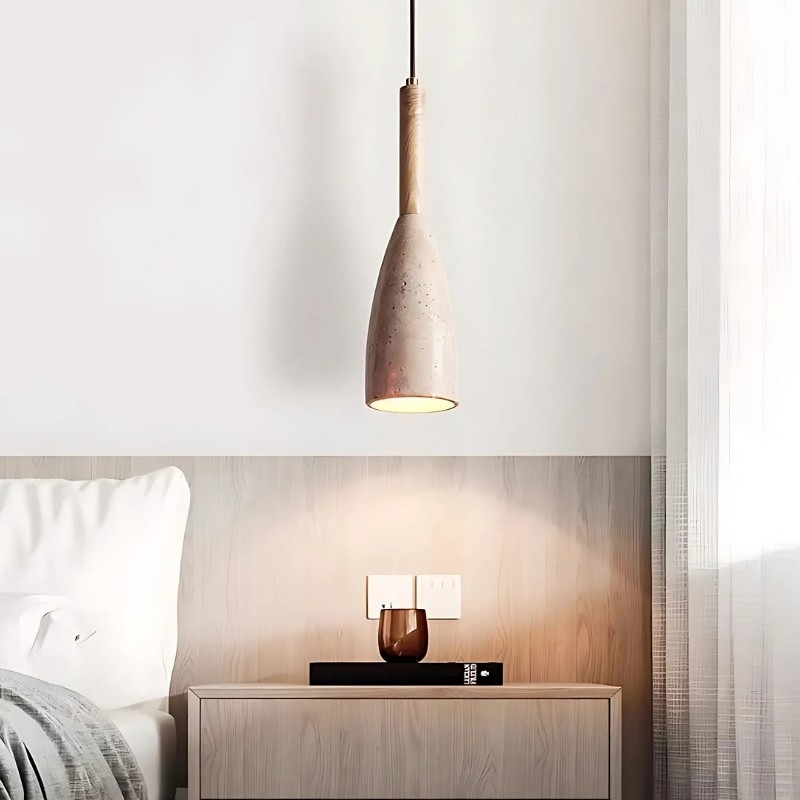 Travertine Pendant Light with Japanese Minimalist Design S287