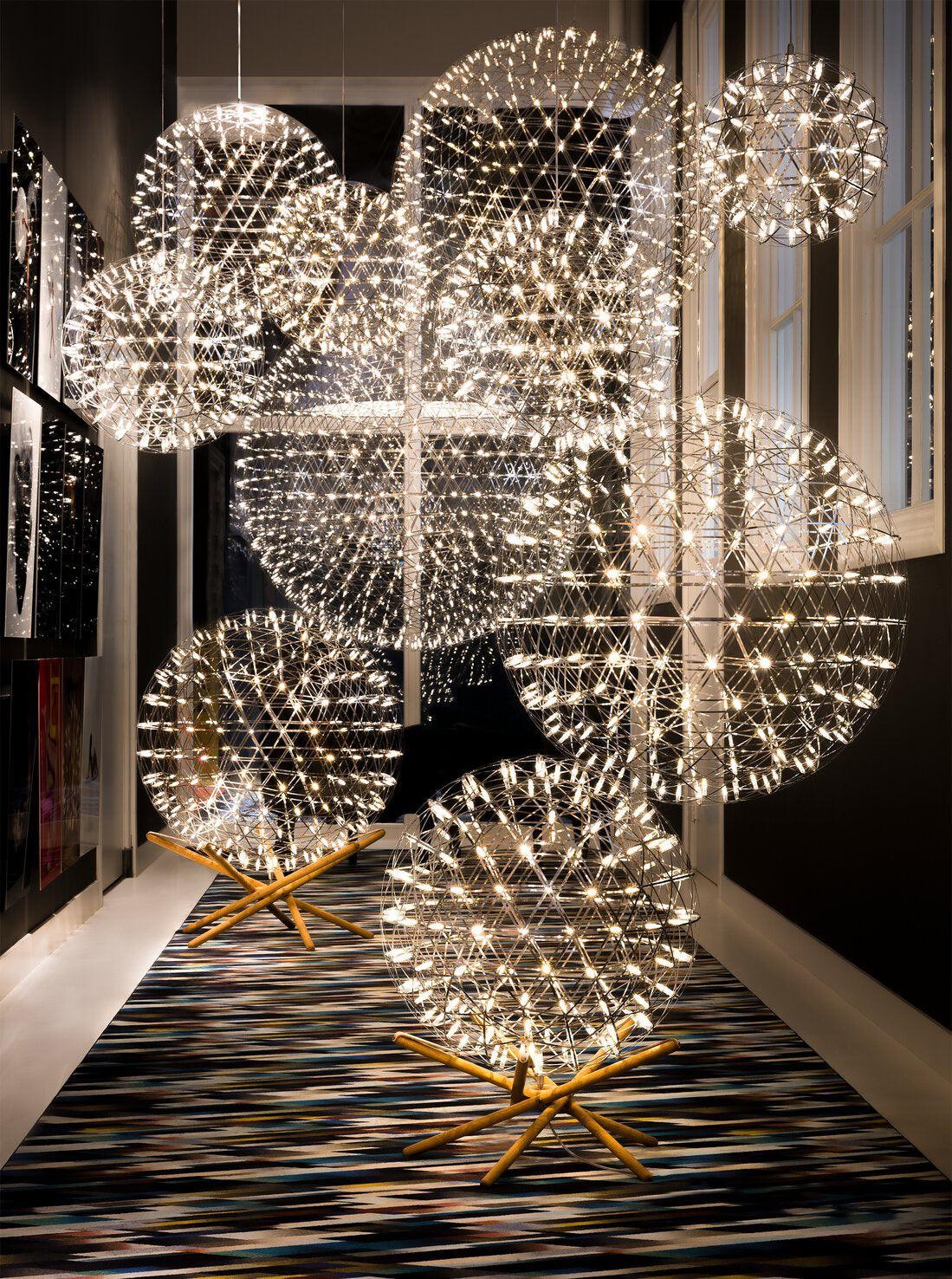 Silver Spark Ball Pendant Light T204
