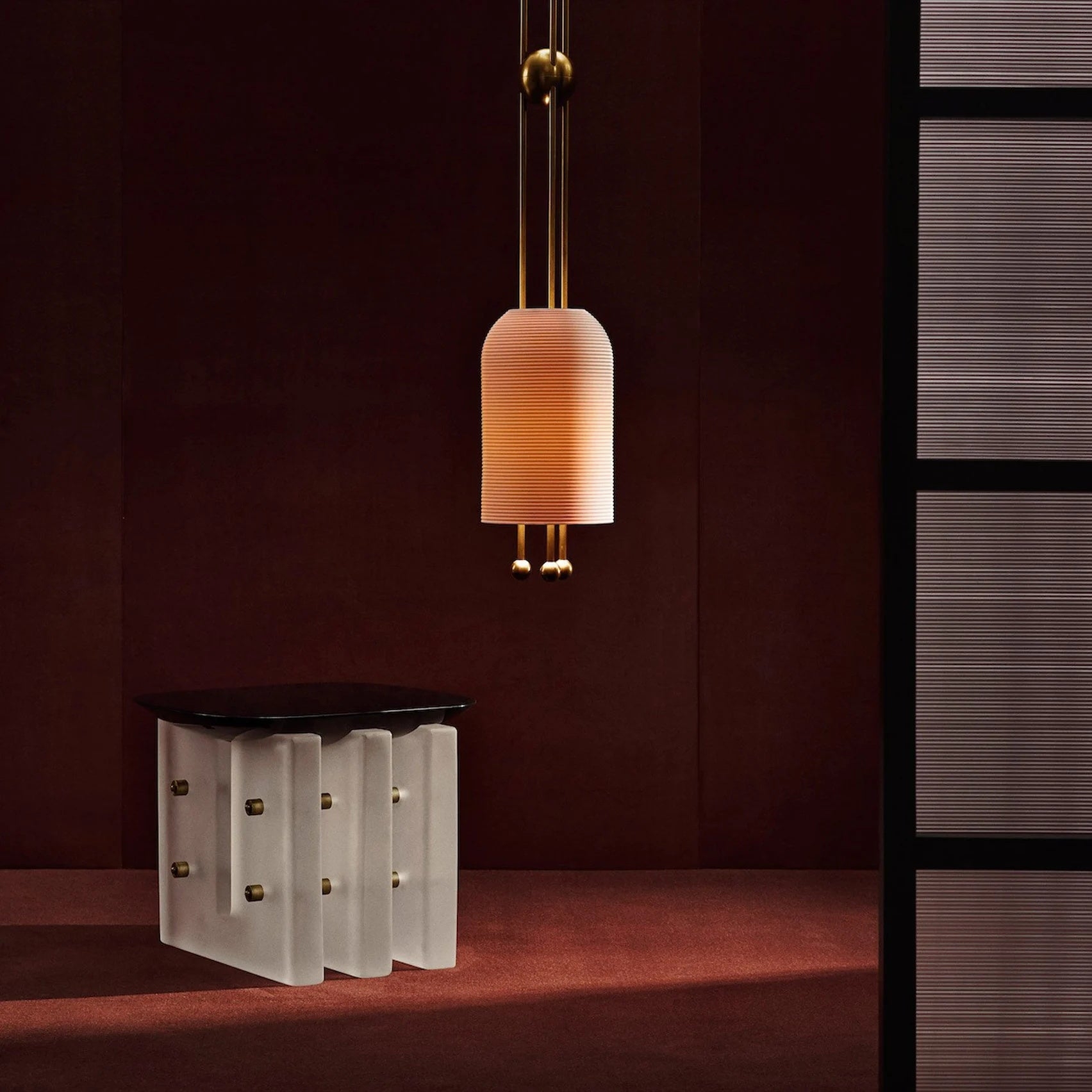 Lantern Glass Pendant Lamp T1703