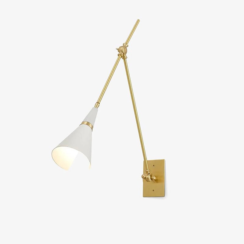 Vintage Metal Adjustable Swing Arm Wall Lamp G37