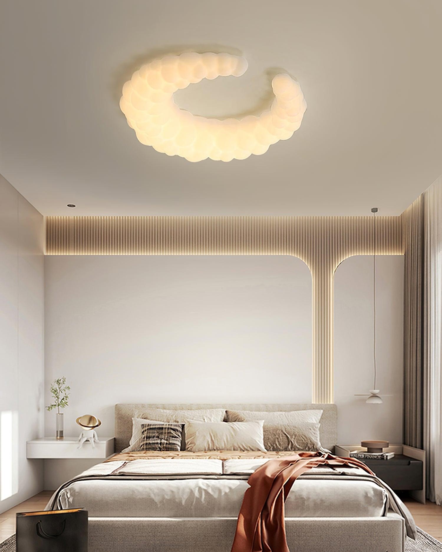 Cream Style Moon Ceiling Lamp M478