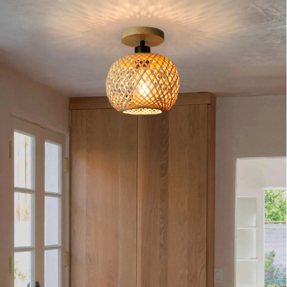 Handmade Ethereal Bamboo Ceiling Light T2092