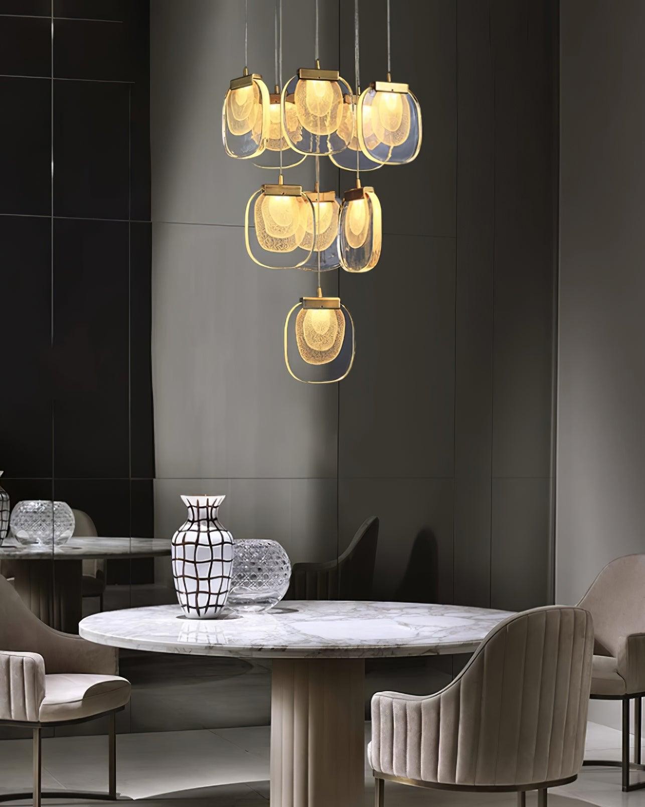 Glass Ripples Pendant Lamp M156