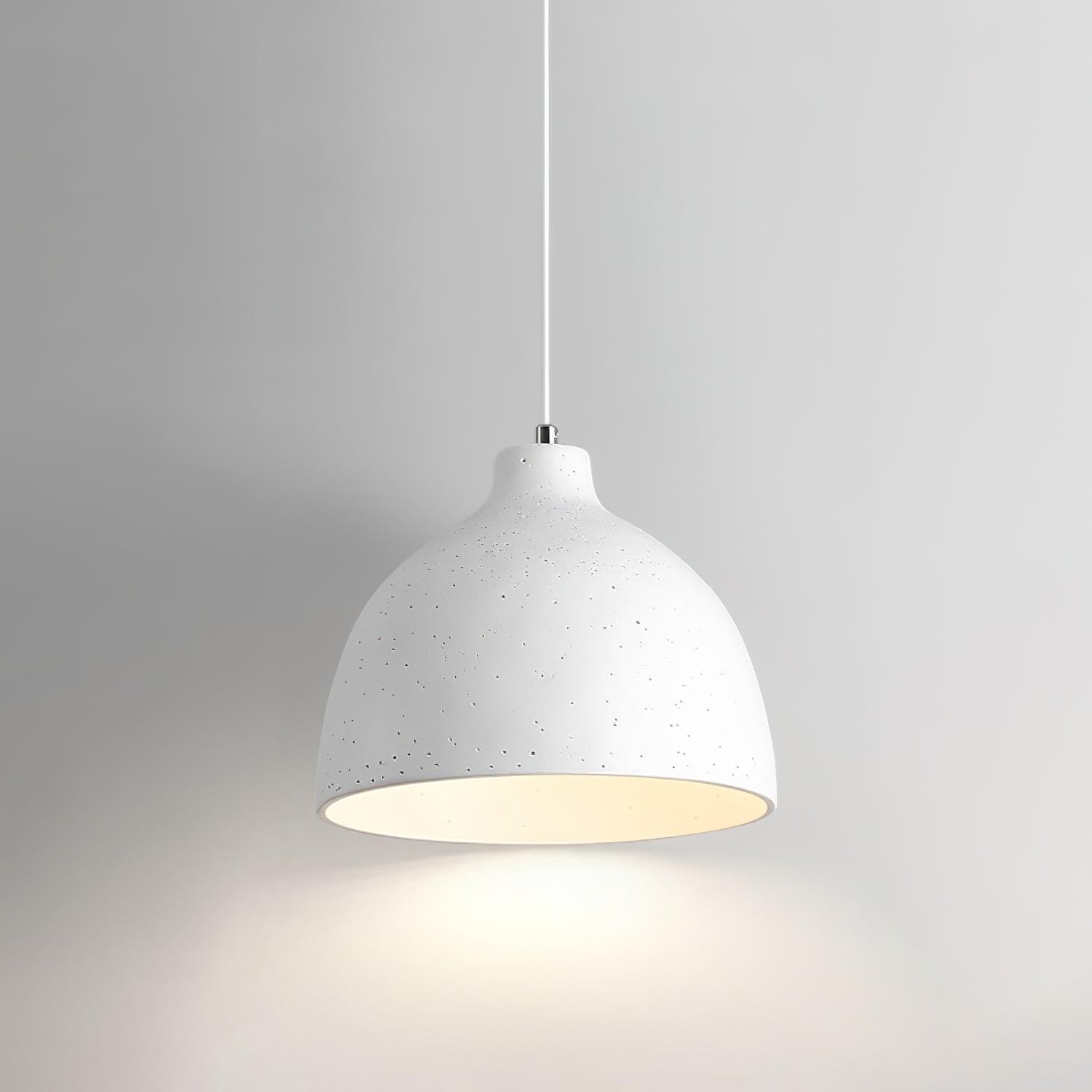 Modern Minimalist Industrial Resin Bowl LED Pendant Light M327